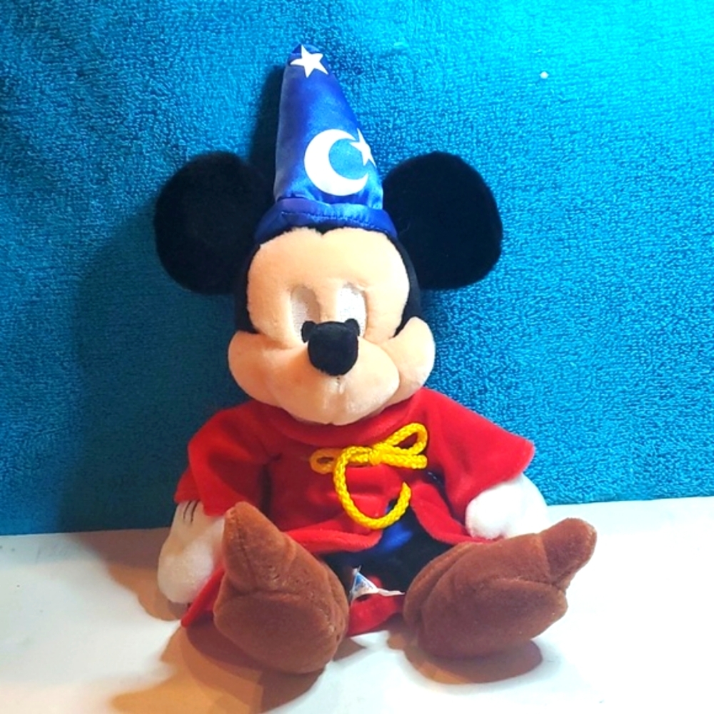 Mickey Mouse Plush, Authentic Disneyland Resort Mickey Sorcerer Plush 12"